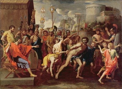 Camilo y el maestro de escuela de Falerii, c. 1635-40 de Nicolas Poussin